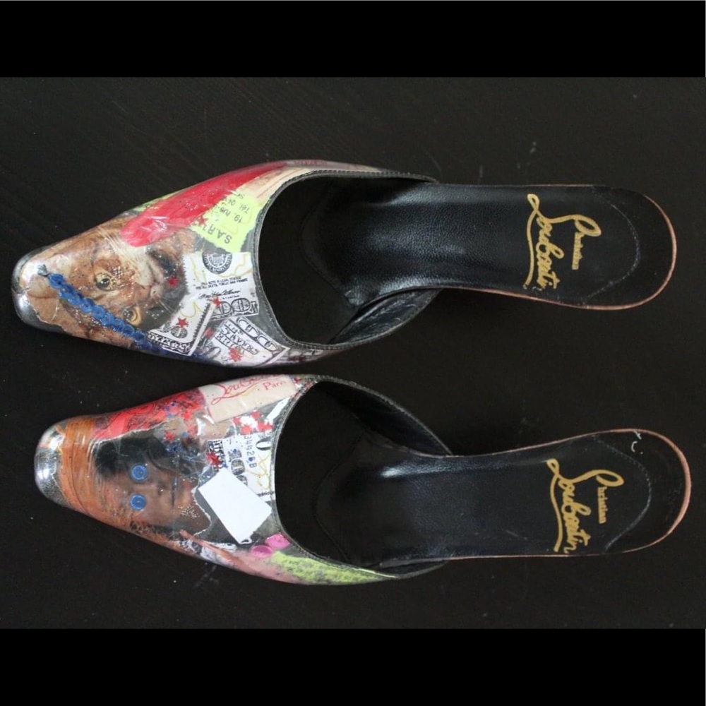 Vintage Christian Louboutin Trash Collection Mules